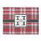 Red & Gray Plaid Microfiber Screen Cleaner - Front