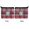 Red & Gray Plaid Neoprene Coin Purse - Front & Back (APPROVAL)