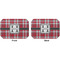 Red & Gray Plaid Octagon Placemat - Double Print Front and Back