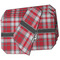 Red & Gray Plaid Octagon Placemat - Double Print Set of 4 (MAIN)