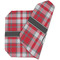 Red & Gray Plaid Octagon Placemat - Double Print (folded)
