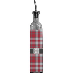 Red & Gray Plaid Oil Dispenser Bottle (Personalized)