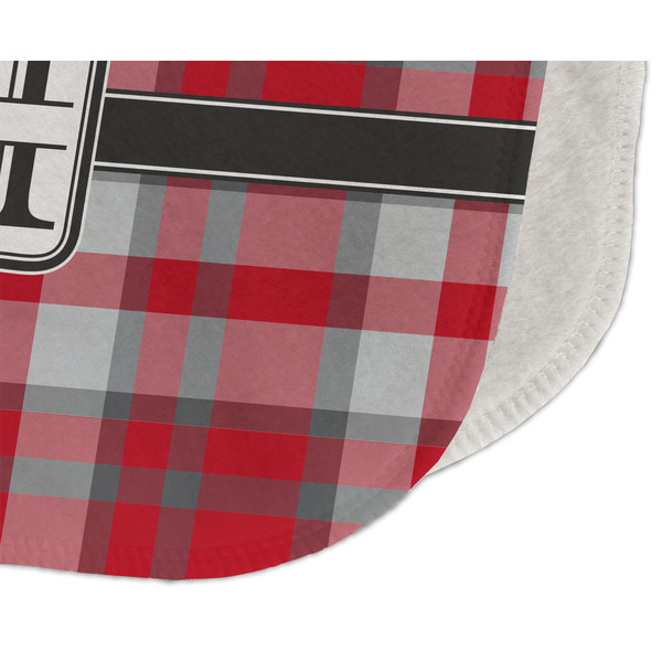 Red & Gray Plaid Old Burp Detail