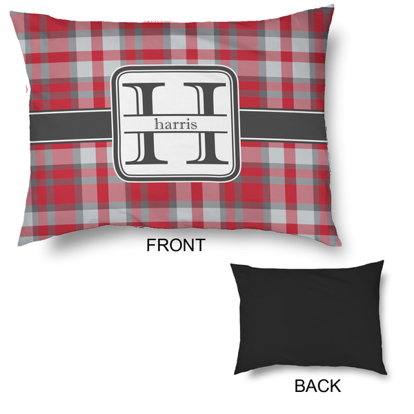 Red & Gray Plaid Outdoor Dog Beds - Large - APPROVAL