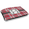 Red & Gray Plaid Outdoor Dog Beds - Large - MAIN