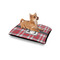 Red & Gray Plaid Outdoor Dog Beds - Small - IN CONTEXT