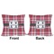 Red & Gray Plaid Outdoor Pillow - 20x20