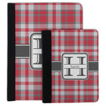 Red & Gray Plaid Padfolio Clipboard (Personalized)