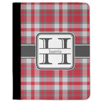 Red & Gray Plaid Padfolio Clipboard (Personalized)