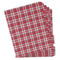 Red & Gray Plaid Page Dividers - Set of 5 - Main/Front