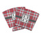 Red & Gray Plaid Party Cup Sleeves - PARENT MAIN