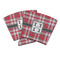 Red & Gray Plaid Party Cup Sleeve (Personalized)