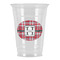 Red & Gray Plaid Party Cups - 16oz - Front/Main