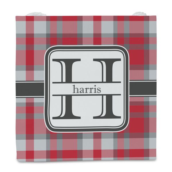 Red & Gray Plaid Party Favor Gift Bag - Matte - Front
