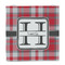 Red & Gray Plaid Party Favor Gift Bag - Matte - Front