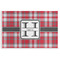 Red & Gray Plaid Disposable Paper Placemats (Personalized)