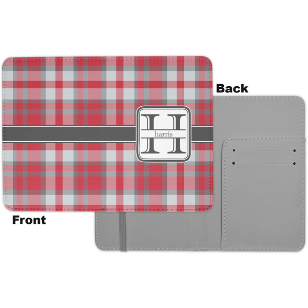 Red & Gray Plaid Passport Holder - Apvl