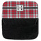 Red & Gray Plaid Pencil Case - Back Open