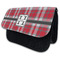 Red & Gray Plaid Pencil Case - MAIN (standing)