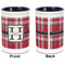 Red & Gray Plaid Pencil Holder - Blue - approval