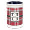 Red & Gray Plaid Ceramic Pencil Holders - Blue