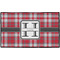 Red & Gray Plaid Personalized - 60x36 (APPROVAL)