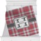 Red & Gray Plaid Minky Blanket (Personalized)
