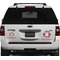 Red & Gray Plaid Personalized Car Magnets on Ford Explorer