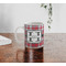 Red & Gray Plaid Personalized Coffee Mug - Lifestyle