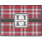 Red & Gray Plaid Personalized Door Mat - 24x18 (APPROVAL)