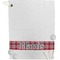 Red & Gray Plaid Personalized Golf Towel