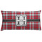 Red & Gray Plaid Personalized Pillow Case
