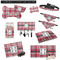 Red & Gray Plaid Customized Pet Accessories