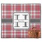 Red & Gray Plaid Outdoor Picnic Blanket (Personalized)