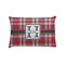 Red & Gray Plaid Pillow Case - Standard - Front
