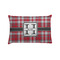 Red & Gray Plaid Pillow Case - Standard (Personalized)
