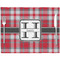 Red & Gray Plaid Placemat with Props