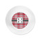 Red & Gray Plaid Plastic Party Appetizer & Dessert Plates - Approval
