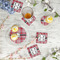 Red & Gray Plaid Plastic Party Appetizer & Dessert Plates - In Context