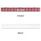 Red & Gray Plaid Plastic Ruler - 12" - APPROVAL