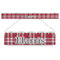 Red & Gray Plaid Plastic Ruler - 12" (Personalized)