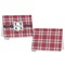 Red & Gray Plaid Postcard - Front and Back