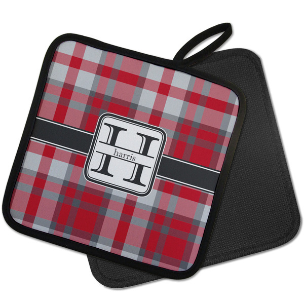 Red & Gray Plaid Pot Holders - PARENT MAIN
