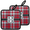 Red & Gray Plaid Pot Holders - Set of 2 MAIN