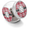 Red & Gray Plaid Puppy Treat Container - Main