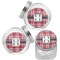 Red & Gray Plaid Puppy Treat Jar - Top Left Right