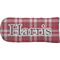 Red & Gray Plaid Putter Cover (Front)
