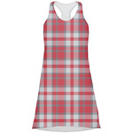 Red & Gray Plaid Racerback Dress (Personalized)