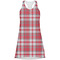 Red & Gray Plaid Racerback Dress - X Large
