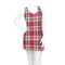 Red & Gray Plaid Racerback Dress - On Model - Front
